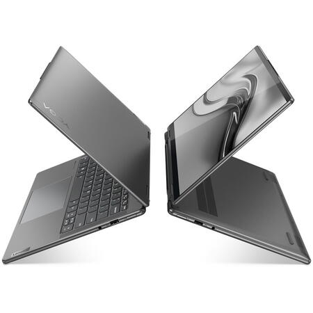 Ultrabook Lenovo 14'' Yoga 7 14IAL7, 2.8K OLED Touch 90Hz, Procesor Intel® Core™ i5-1240P (12M Cache, up to 4.40 GHz), 16GB DDR5, 512GB SSD, Intel Iris Xe, Win 11 Home, Storm Grey, 3Yr Onsite Premium Care