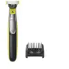 Aparat hibrid de barbierit si tuns barba Philips OneBlade 360 QP2730/20, pieptene reglabil 5 in 1, autonomie 60 min, Negru/Verde