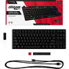 HP Tastatura Gaming HyperX Alloy Origins Core TKL PBT Red Switch RGB Mecanica, neagra