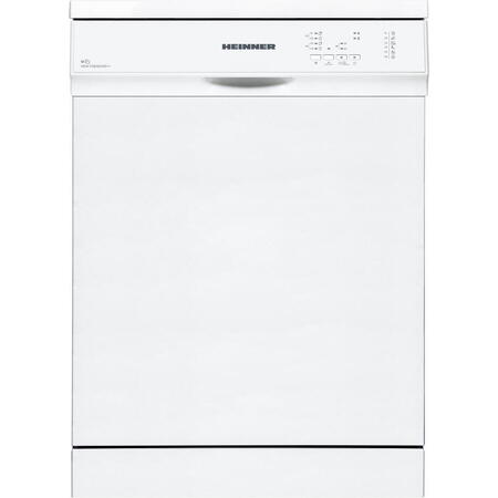 Masina de spalat vase Heinner HDW-FS6062WE++, clasa E, 12 seturi, control electronic, 6 programe,  Aquastop, alb
