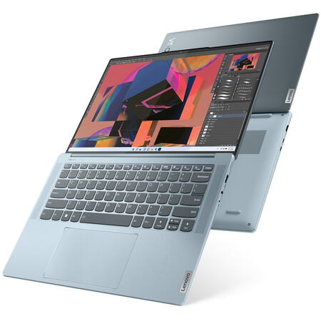 Laptop Lenovo Yoga Slim 7 ProX 14IAH7 cu procesor Intel® Core™ i5-12500H pana la 4.50 GHz, 14.5" 3K, IPS, 120Hz, 16GB, 512GB SSD, Intel Iris Xe Graphics, Windows 11 Home 64, Dark Teal