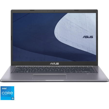 Laptop ASUS 14'' P1412CEA, FHD, Procesor Intel® Core™ i5-1135G7, 8GB DDR4, 512GB SSD, Intel Iris Xe, No OS, Slate Grey