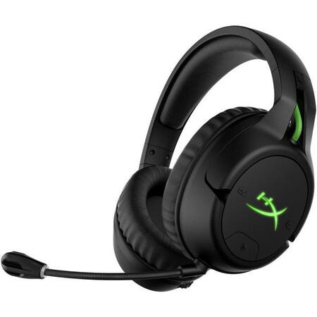 Casti gaming wireless HyperX CloudX Flight, compatibile cu PC/Xbox One/Xbox Series X|S, negru/verde