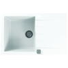 Chiuveta Alveus Cadit 20, material compozit, reversibila, sifon pop-up inclus, 790x500x200mm, alb