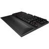 Tastatura gaming mecanica wireless HP Omen Spacer TKL, iluminare alb/rosu, switch Cherry MX Brown, Negru