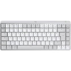 Tastatura Wireless Logitech MX Mechanical Perfomance Mini for Mac, Iluminata, Silentioasa, USB, BT, US INT, Pale Grey