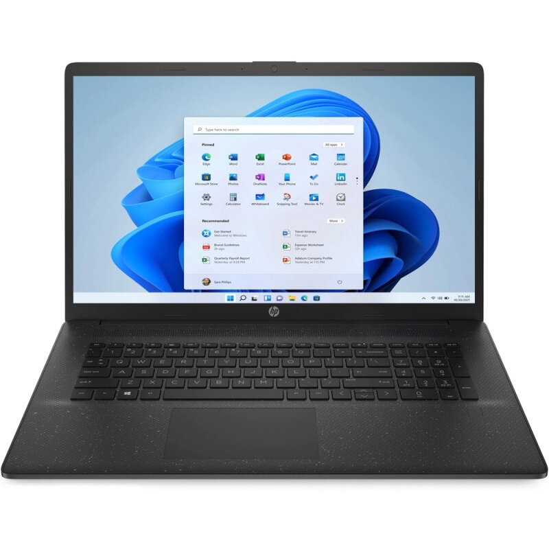 Laptop HP 17-cp1012nq cu procesor AMD Ryzen™ 5 5625U pana la 4.30 GHz, 17.3, Full HD, 8GB, 512GB SSD, AMD Radeon Integrated Graphics, Windows 11 Home, Jet Black