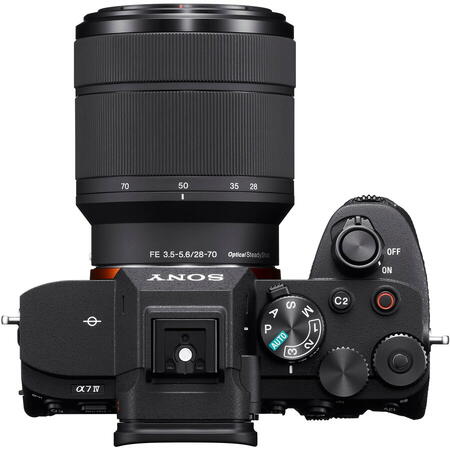 Aparat foto Mirrorless Sony Alpha A7IV, 33MP, Full-Frame, Negru + Obiectiv 28-70mm