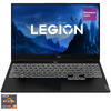 Laptop Gaming Lenovo Legion S7 15ACH6 cu procesor AMD Ryzen™ 7 5800H pana la 4.40 GHz, 15.6", Full HD, IPS, 165 Hz, 16GB, 1TB SSD, NVIDIA GeForce RTX 3060 6GB GDDR6, No OS, Shadow Black