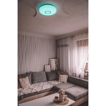 Plafoniera LED RGB Ledvance SMART+ Wifi Orbis Kite White 340, 18W, 1400lm, lumina alba si color (2700-6500K), IP20