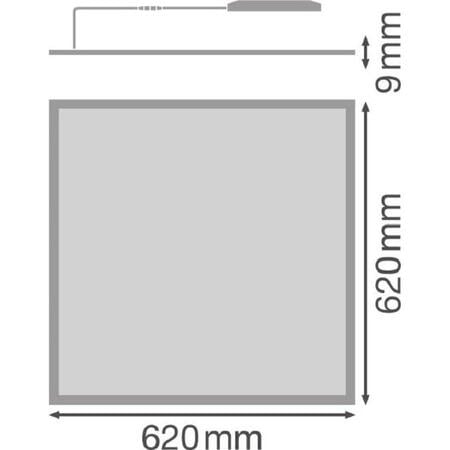 Panou LED Ledvance PANEL PERFORMANCE 625, 40W, 4000 lm, lumina neutra (4000K), IP20/IK03