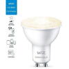Philips Bec LED inteligent WiZ Connected Dimmable, Wi-Fi, GU10, 4.9W (50W), 345 lm, lumina calda (2700K)