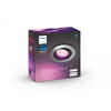 Philips Spot LED RGB incastrat Hue Centura, Bluetooth, GU10, 5.7W, 350 lm, lumina alba si color (2000-6500K), IP20