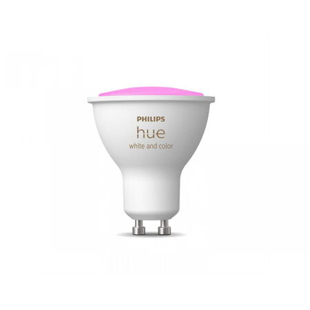 Bec LED RGB inteligent Hue Spot, Bluetooth, GU10, 5W, 350 lm, lumina alba si color (2000-6500K)