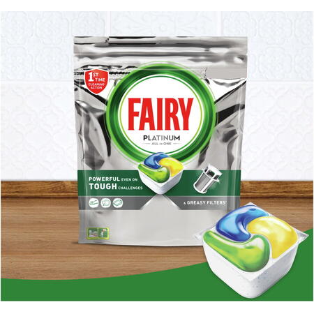 Detergent pentru masina de spalat vase Fairy Platinum, 45 spalari