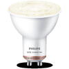 Philips Bec LED inteligent Wiz Spot PAR16, Wi-Fi, Bluetooth, GU10, 4.7W (50W), 345 lm, lumina calda (2700K)