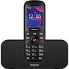 Telefon mobil MaxCom MM740, Dual SIM, Black + Stand incarcare