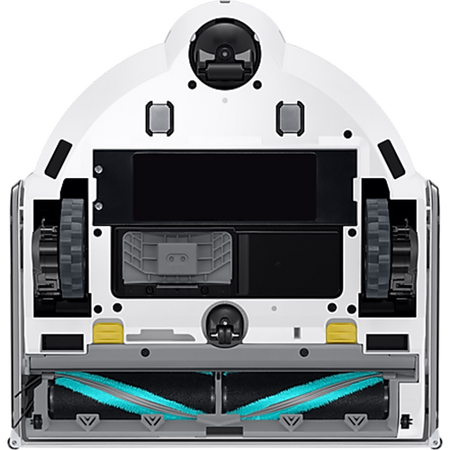 Aspirator Robot Samsung Jet Bot AI VR50T95735W/GE, 170W, Recunoastere obiecte AI, LiDar, Senzor 3D; trepte, Monitorizare video, Statie de colectare Clean Station, Motor Digital Inverter, Filtrare 99.999%, Select & Go, No go Zone, Alb