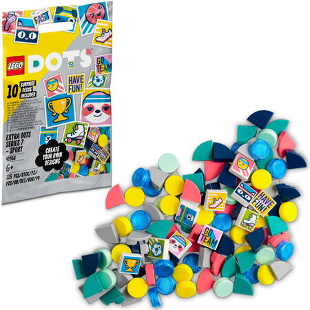 LEGO DOTS - Extra Seria 7 - SPORT 41958, 115 piese