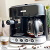 Del Caffe Espressor DelCaffe 3 in 1 Coffe Shot, 15 bari, 1850W, 1.25 l, Functie spumare, Inchidere automata, Negru