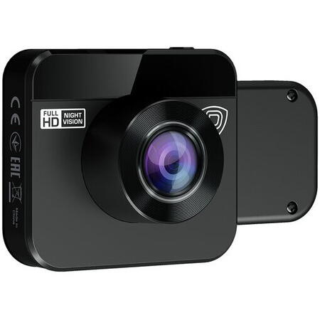 Camera auto duala DVR Prestigio RoadRunner 380, IPS display 2.0'', FHD 30fps si HD 30fps, unghi de 140°, Night Vision, Motion Detection, G-sensor, Cyclic Recording, Black