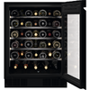 Racitor de vinuri incorporabil AEG AWUS040B8B, 134 l, 40 sticle, 60 cm, rafturi lemn, Clasa F, Negru mat