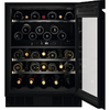 Racitor de vinuri incorporabil AEG AWUD040B8B, 122 l, 40 sticle, 60 cm, rafturi lemn, Clasa G, Negru mat