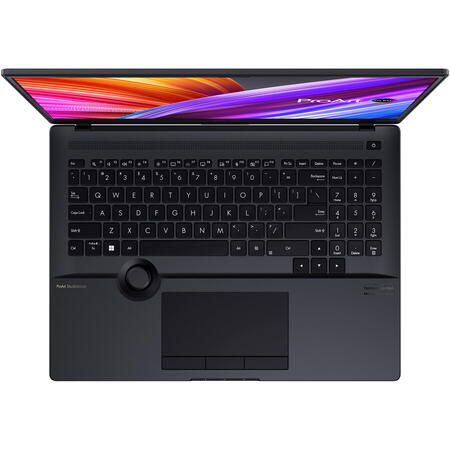 Laptop ASUS ProArt Studiobook 16 OLED H7600ZW cu procesor Intel® Core™ i9-12900H pana la 5.0 GHz, 16", 4K, OLED, 32GB, 1TB M.2 SSD, NVIDIA® GeForce® RTX™ 3070 Ti 8GB GDDR6, Windows 11 Pro, Mineral Black