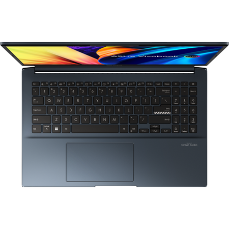 Laptop ASUS 15.6'' Vivobook Pro 15 OLED M6500QC, FHD, Procesor AMD Ryzen™ 7 5800H, 16GB DDR4, 512GB SSD, GeForce RTX 3050 4GB, No OS, Quiet Blue