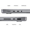 Laptop Apple MacBook Pro 14" cu procesor Apple M2 Pro, 12 nuclee CPU and 19 nuclee GPU, 16 GB, 1TB SSD, Space Grey, INT KB