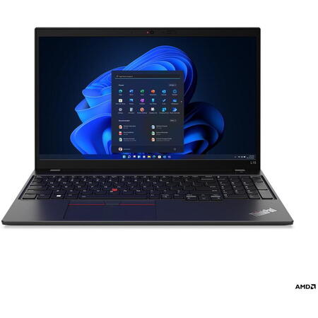Laptop Lenovo ThinkPad L15 Gen 3 cu procesor AMD Ryzen™ 7 PRO 5875U pana la 4.50 GHz, 15.6", Full HD, 16GB, 1TB SSD, AMD Radeon Graphics, Windows 11 Pro downgrade to Windows 10 Pro, Black