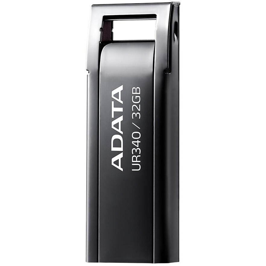 USB Flash Drive ADATA UR340 32GB, BLACK metalic, USB 3.2