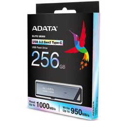 A-Data USB Flash Drive ADATA 256GB, UE800, USB Type-C, Black