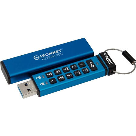 USB Flash Drive Kingston 32GB IronKey Keypad 200, USB 3.2 Gen1