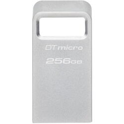 USB Flash Drive Kingston 256GB Data Traveler Micro, USB 3.2 Gen1, Metalic