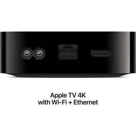 Mediaplayer Apple TV 2022 3rd gen, 4K, 128GB, Wi-Fi, Ethernet, Black