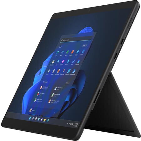 Tableta Microsoft Surface Pro 8, Procesor Intel® Core™ i7-1185G7, PixelSense 13", 16GB RAM, 512GB SSD, 8MP, Wi-Fi, Bluetooth, Windows 10 Pro Negru