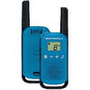 Set 2 statii radio portabile, albastru, Motorola Talkabout T42, banda libera 446 MHz