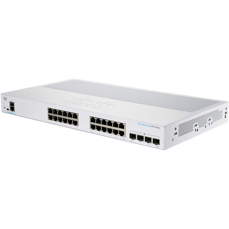 Switch CBS250-24T-4X, cu management, fara PoE, 24x1000Mbps-RJ45 + 4xSFP+