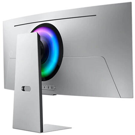 Monitor LED OLED curbat Samsung Odyssey 34", UWQHD, Display Port, 0.1 ms, 175 Hz, Vesa, FreeSync Premium, Argintiu