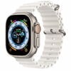 Apple Watch Ultra Cellular, 49mm carcasa Titanium bratara White Ocean