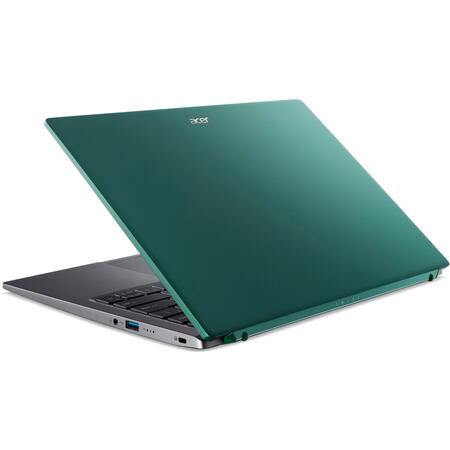 Laptop ultraportabil Acer Swift X SFX14-51G​ cu procesor Intel® Core™ i7-1260P pana la 4.70 GHz, 14", 2.2K, IPS, 16GB, 512GB SSD, NVIDIA® GeForce RTX™ 3050 4GB GDDR6, No OS, Green
