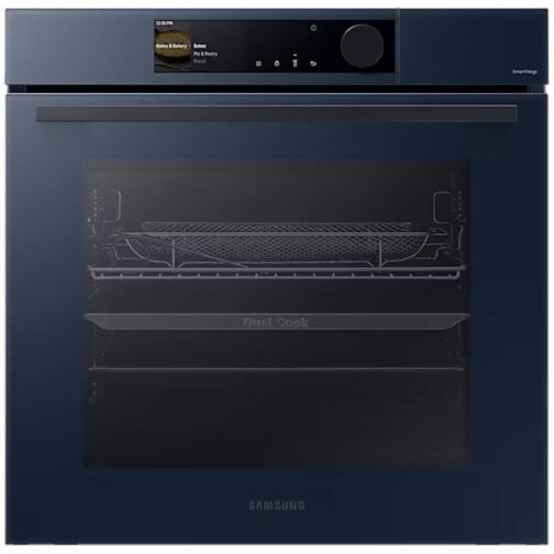 Cuptor Incorporabil Bespoke Samsung Nv7b6685aan/u2, Electric, Autocuratare Catalitica, 76 L, Clasa A+, Dual Cook Steam, Air Sous Vide, Smartthings Cooking, Clean Navy