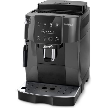 Espressor automat De’Longhi Magnifica Start ECAM 220.22.GB, 1450 W, 1.8 l, 15 bar, sistem de spumare lapte manual, negru/ gri
