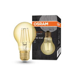 OSRAM Bec LED Vintage 1906 CLAS A, E27, 6.5W (50W), 650 lm, lumina calda