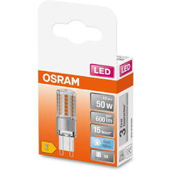 OSRAM Bec LED PIN, G9, 4.8W (50W), 600 lm, lumina neutra