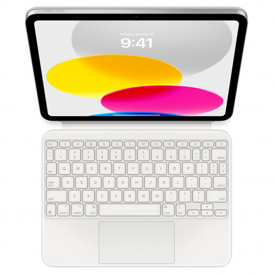 Husa cu tastatura Apple Magic Keyboard Folio pentru iPad (10th generation), Romanian