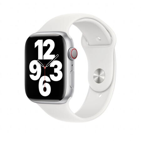 Curea pentru Apple Watch 45mm,Sport Band, White