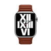 Curea pentru Apple Watch 45mm, Leather Link, Umber, S/M