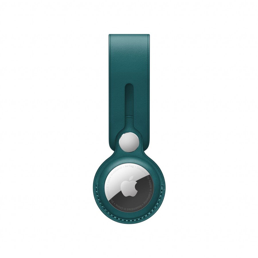 Airtag Leather Loop Pentru Airtag Apple, Forest Green